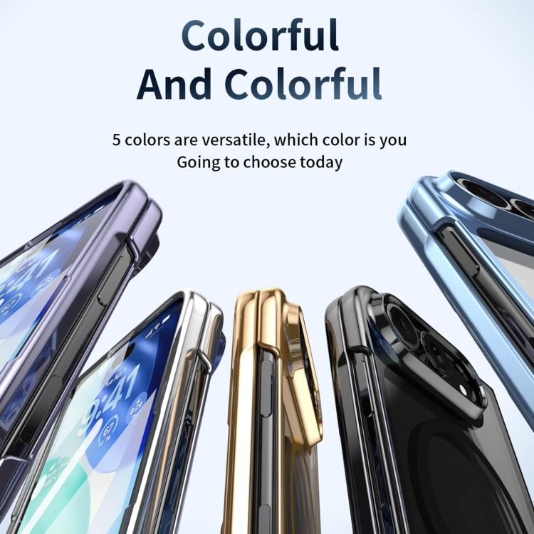 Clear Plated Magnetic Integrated Film Phone Case, For iPhone Duo