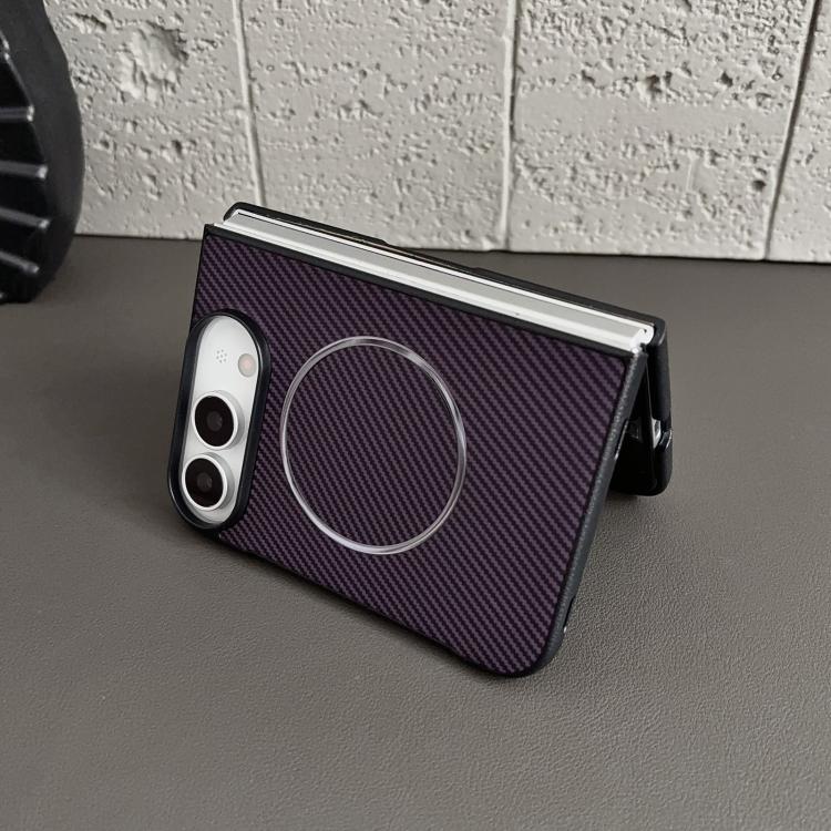 Fiber Texture Fine Circle Magnetic Phone Case, For iPhone Duo