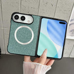 CD Magsafe Magnetic Cloth Texture Phone Case, For iPhone Duo