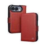 QIALINO Classics 3rd Genuine Leather Phone Case, For iPhone Duo