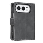 Solid Color Calfskin Texture RFID Vegan Leather Phone Case, For iPhone Duo