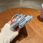 Four Corner Shockproof Space Magnetic Phone Case with 360 Degrees Rotating Holder, For iPhone Duo