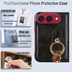 Wristband Leather Back Phone Case, For iPhone Duo