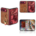Wristband Leather Back Phone Case, For iPhone Duo