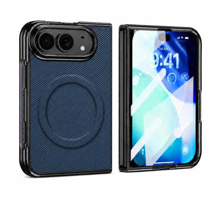 Granular Texture Magnetic Integrated Film Phone Case, For iPhone Duo