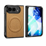 Granular Texture Magnetic Integrated Film Phone Case, For iPhone Duo