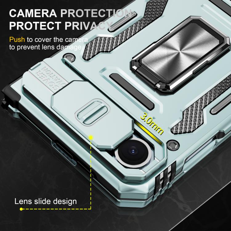 Armor PC Hybrid TPU Camera Shield Phone Case, For iPhone Duo