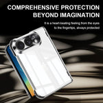 Integrated Shell And Flim Electroplating Transparent Shockproof Phone Case, For iPhone Duo