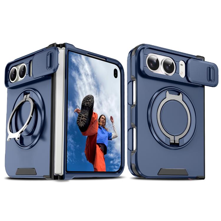 Sliding Camshield Ring Holder Phone Case, For iPhone Duo