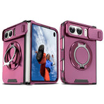 Sliding Camshield Ring Holder Phone Case, For iPhone Duo