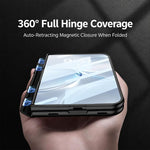 GKK Integrated Phantom CD Pattern Magnetic Folding Hinge Full Coverage Phone Case, For iPhone Duo