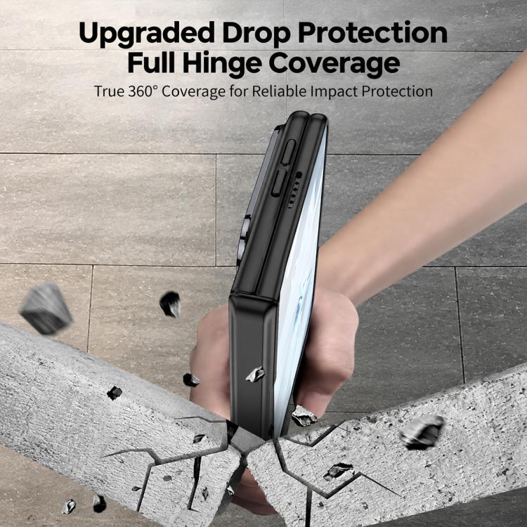 GKK Integrated Phantom CD Pattern Magnetic Folding Hinge Full Coverage Phone Case, For iPhone Duo