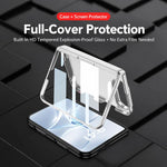 GKK Integrated Phantom CD Pattern Magnetic Folding Hinge Full Coverage Phone Case, For iPhone Duo