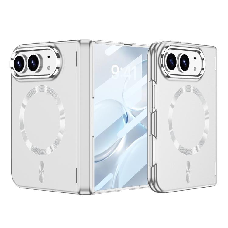 GKK Integrated Phantom CD Pattern Magnetic Folding Hinge Full Coverage Phone Case, For iPhone Duo