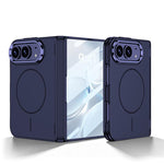 GKK Integrated Phantom Magnetic Thin Ring Folding Hinge Full Coverage Phone Case, For iPhone Duo