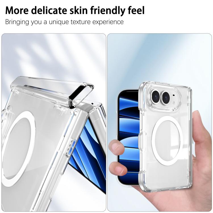 Hinge Magnetic Ring Integrated Film Phone Case, For iPhone Duo