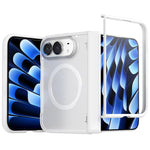 Hinge Magnetic Ring Integrated Film Phone Case, For iPhone Duo