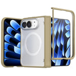 Hinge Magnetic Ring Integrated Film Phone Case, For iPhone Duo