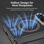 GKK Integrated Phantom Folding Hinge Heat Dissipation Magnetic Phone Case, For iPhone Duo