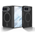 GKK Integrated Phantom Folding Hinge Heat Dissipation Magnetic Phone Case, For iPhone Duo