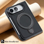 F12 360 Rotation Magnetic Holder PU Phone Case, For iPhone Duo