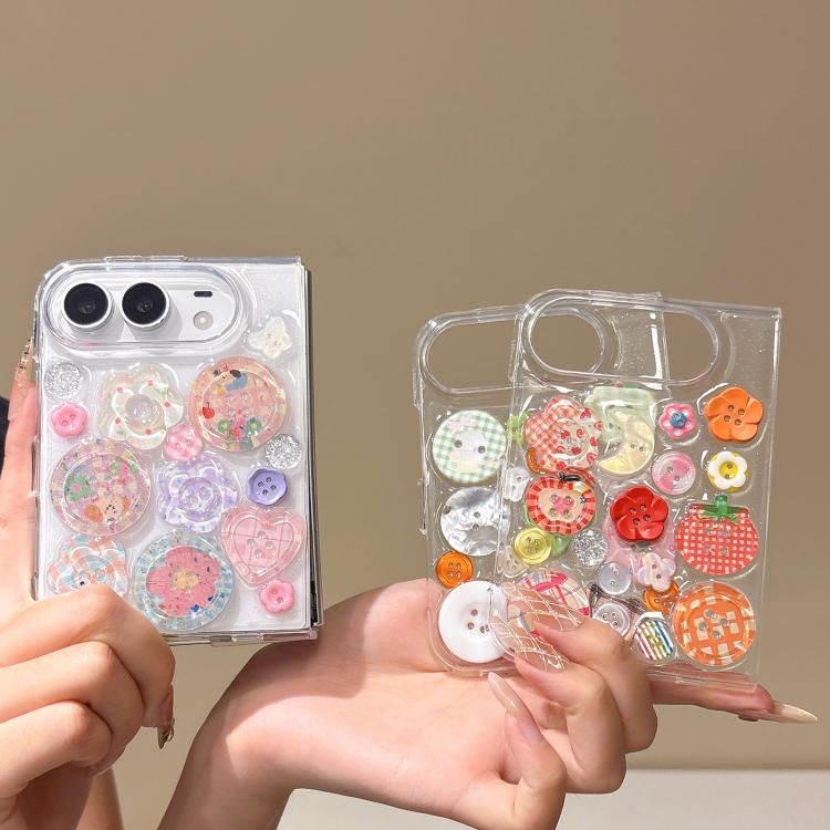 Epoxy Acrylic PC Folding Phone Case, For iPhone Duo