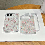 Shell Texture Flower Pattern Protective Phone Case, For iPhone Duo