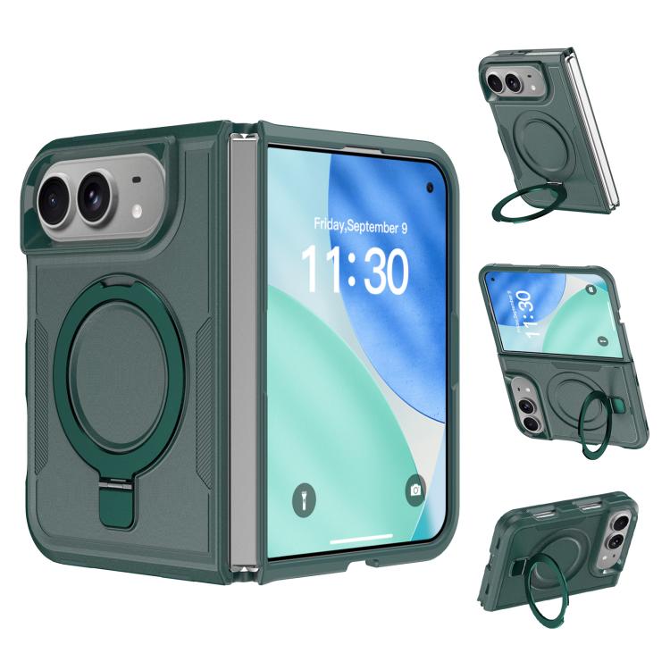 Shockproof Protective TPU Hybrid PC Ring Holder Magnetic Phone Case, For iPhone Duo