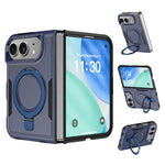 Shockproof Protective TPU Hybrid PC Ring Holder Magnetic Phone Case, For iPhone Duo