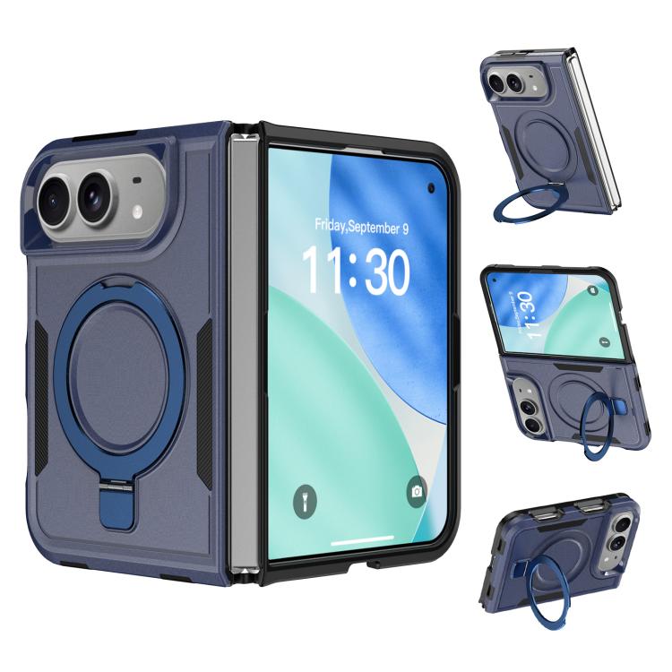 Shockproof Protective TPU Hybrid PC Ring Holder Magnetic Phone Case, For iPhone Duo