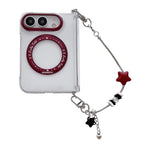 Side Buckle Hinge Rotating Holder Magnetic Phone Case with Bracelet, For iPhone Duo