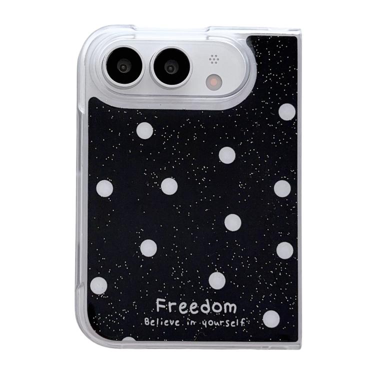 Glitter Powder Dots Pattern Phone Case, For iPhone Duo