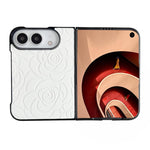 Impression Camellia Pattern Protective Phone Case, For iPhone Duo