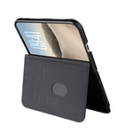 Cubic Grid Texture Flip Leather Phone Case, For iPhone Duo