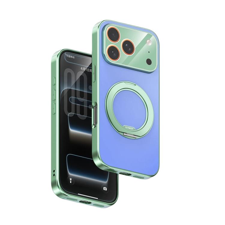 Piano Gloss Contrast Color Pivot Holder Phone Case, For iPhone 18 Pro / 17 Pro, For iPhone 18 Pro Max / 17 Pro Max