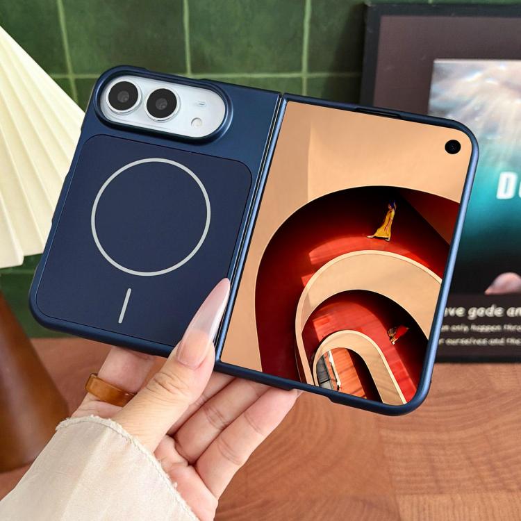 Solid Color Shockproof Magnetic PC Phone Case, For iPhone Duo