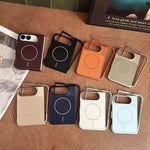 Solid Color Shockproof Magnetic PC Phone Case, For iPhone Duo
