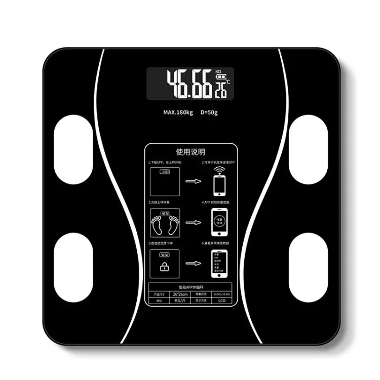 가정용 스마트 체지방 전자 체중계, USB 충전 버전, USB 충전 버전