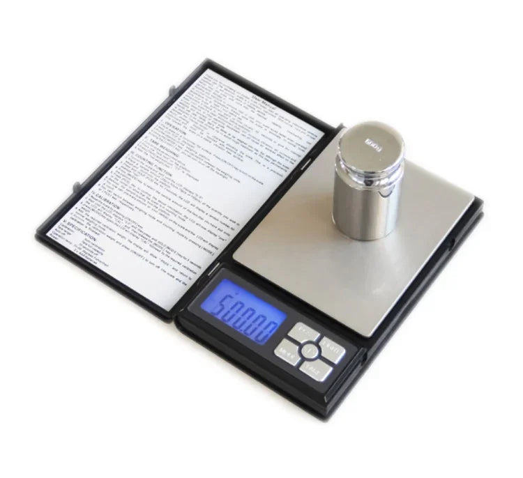 MH-1108 노트북 모양 고정밀 전자 다이아몬드 금 보석 저울 (0.01g~500g), 배터리 제외, MH-1108 500g
