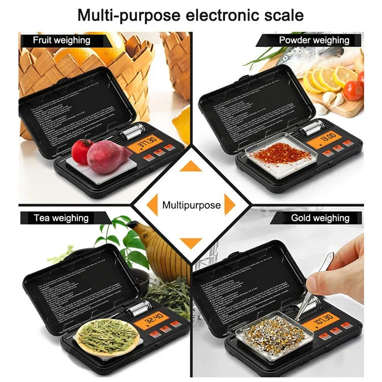 200g/0.01g 고정밀 휴대용 주얼리 저울 미니 전자 저울 정밀 캐럿 전자 저울, 200g/0.01g