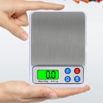 MH-555 6Kg x 0.1g 고정밀 디지털 전자 휴대용 주방 저울 밸런스 장치 2.2인치 LCD 화면 포함, 6000g/0.1g