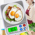 MH-555 6Kg x 0.1g 고정밀 디지털 전자 휴대용 주방 저울 밸런스 장치 2.2인치 LCD 화면 포함, 6000g/0.1g