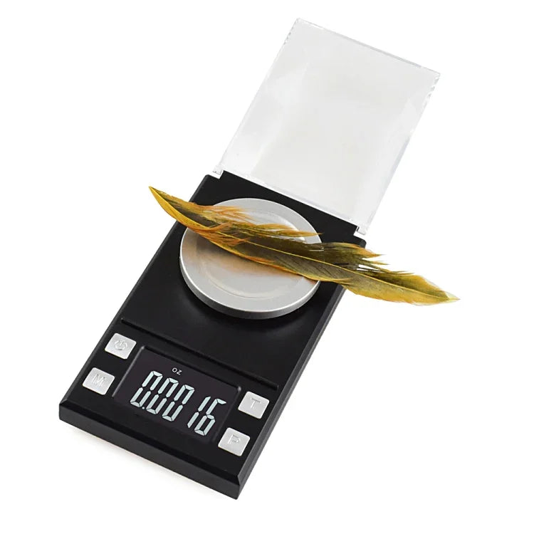 MH-8028 100g x 0.001g 고정밀 디지털 전자 휴대용 보석 다이아몬드 캐럿 실험실 무게 저울 저울 장치 1.6인치 LCD 화면, 100g/0.001g