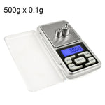 MH-100 500g x 0.1g 고정밀 디지털 전자 휴대용 미니 포켓 저울 휴대폰 무게 저울 저울 장치 1.6인치 LCD 화면, 500g/0.1g