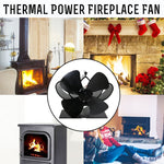 YL201 4-Blade High Temperature Metal Heat Powered Fireplace Stove Fan, YL201 (Black), YL201 (Bronze), YL201 (Grey), YL201 (Gold), YL201 (Rose Red), YL201 (Silver)