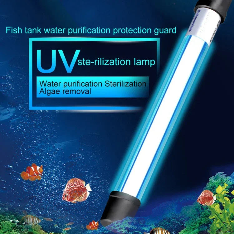 220V 9W UV 자외선 조류 소독 어항 램프, EU 플러그, 9W EU 플러그