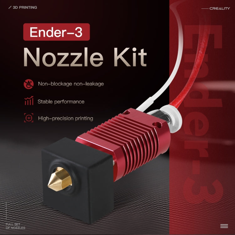 Creality 24V 40W 익스트루더 노즐 핫엔드 키트 온도 센서 및 히팅 튜브 포함 Ender-3 3D 프린터용