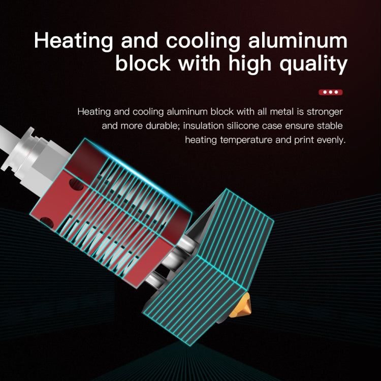 Creality 24V 40W 익스트루더 노즐 핫엔드 키트 온도 센서 및 히팅 튜브 포함 Ender-3 3D 프린터용