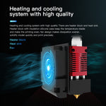 Creality 24V 40W 익스트루더 풀 노즐 핫엔드 키트 노즐 익스트루더+쿨링 팬+케이스 포함 Ender-3 3D 프린터용