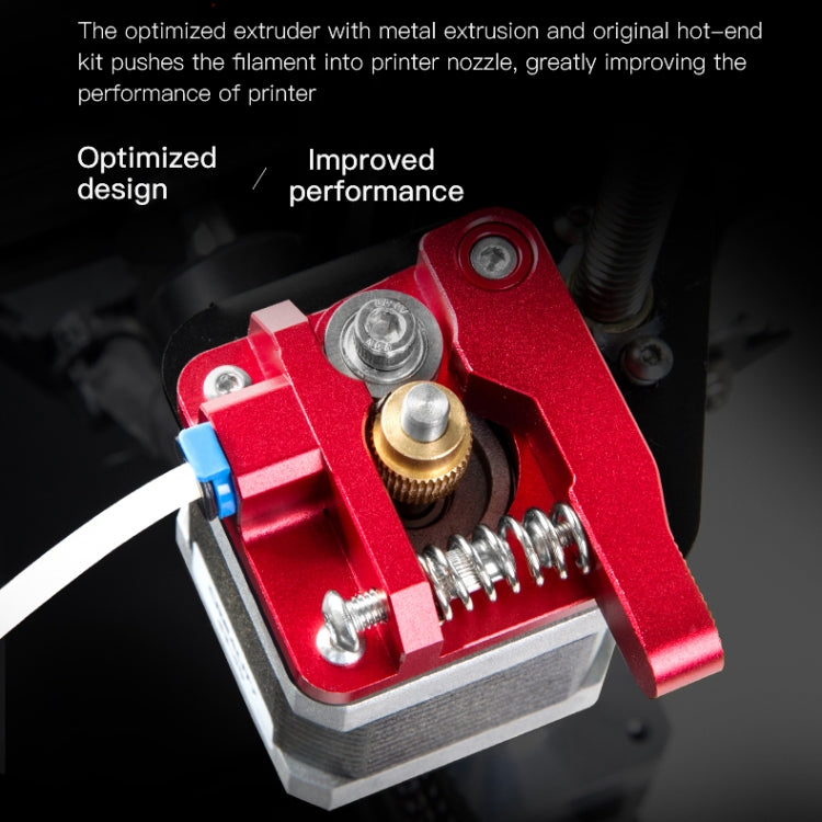 Creality 올 메탈 레드 블록 보우덴 익스트루더 키트 Ender-3 / Ender-3 Pro / Ender-3 V2 / CR-10 Pro V2 3D 프린터용